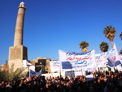 تظاهرة في مدينة الموصل - جامع النوري 18-01-2013