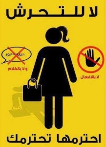 بوستر لحملة ضد التحرش - مصر 