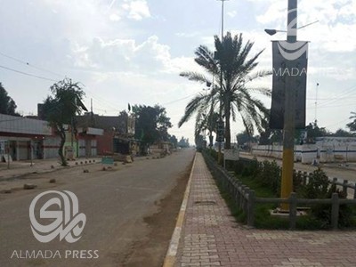 احد شوارع قضاء بلد روز في محافظة ديالى (الارشيف)