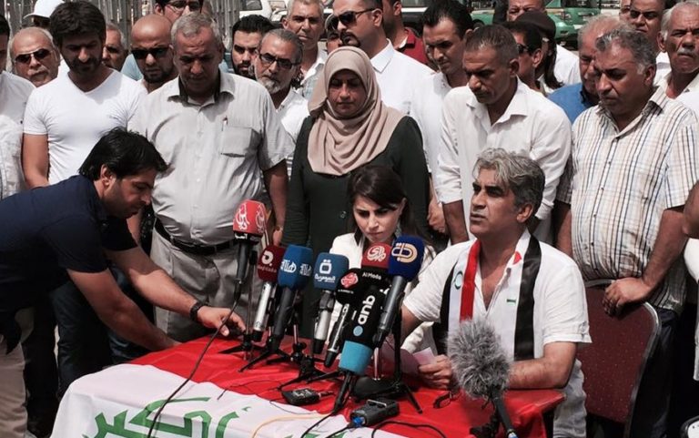 من ساحة التحرير : مستمرون حتى تحقيق مطالبنا المشروعة