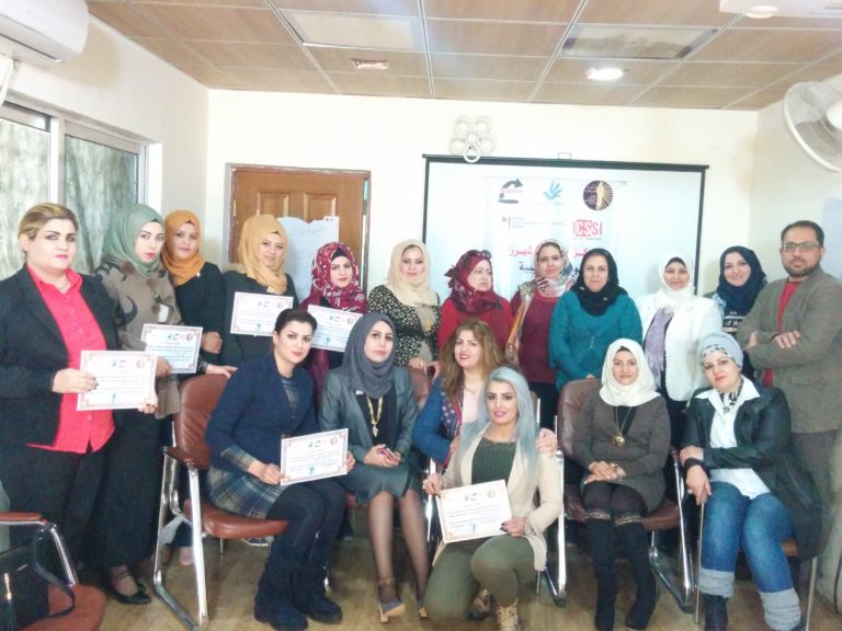 ناشطات عراقيات يلتقين في بغداد لمناقشة واقع مايتعرضن له في عملهن اليومي كمدافعات عن حقوق الانسان