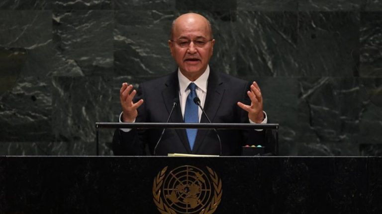 الرئيس العراقي مصرحاً: الأنتخابات المبكرة ستمضي على الرغم من اضطراب الوضع الامني